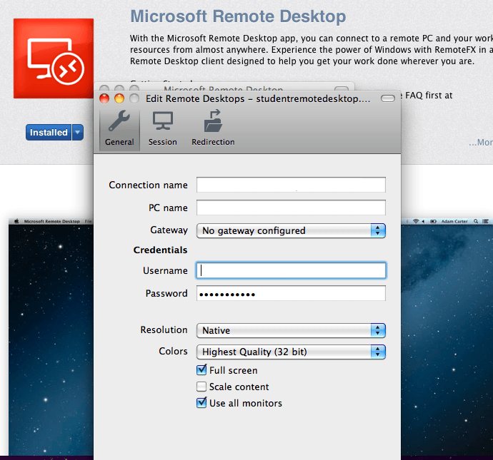 microsoft remote desktop mac download without app store